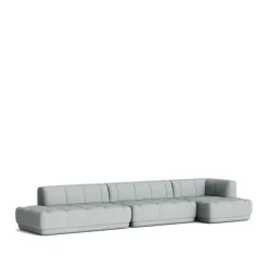 HAY Sofas*Quilton combination 23 modular sofa, right-hand chaise, Fabric Remix 123 Grey