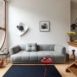HAY Sofas*Quilton combination 21 modular sofa, right-hand chaise, Leather Sense Black