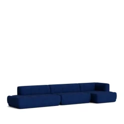 HAY Sofas*Quilton combination 23 modular sofa, right-hand chaise, Fabric Raas 772 dark Blue