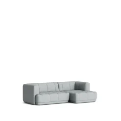HAY Sofas*Quilton combination 19 modular sofa chaise right, Fabric remix 123 Grey