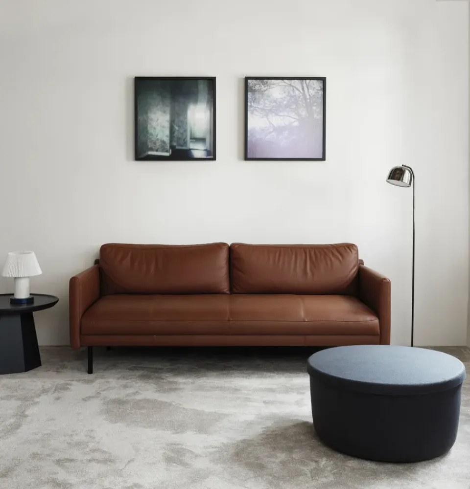 Normann Copenhagen Sofas*Rar 3-seater sofa, Omaha leather cognac Brown