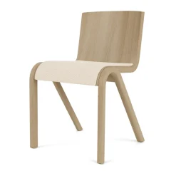 Audo Copenhagen Chairs*Ready chair upholstered seat, Natural oak-Logan Jasmine White