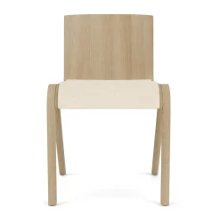 Audo Copenhagen Chairs*Ready chair upholstered seat, Natural oak-Logan Jasmine White