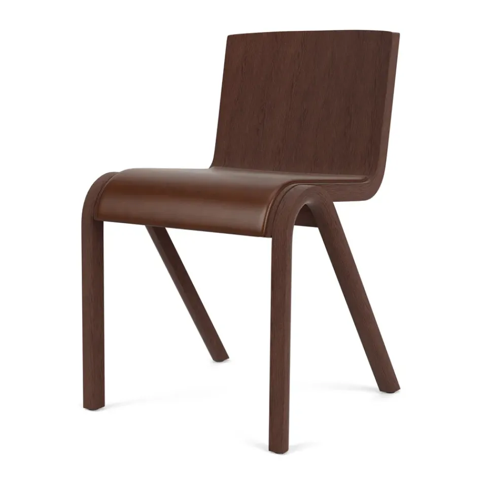 Audo Copenhagen Chairs*Ready chair upholstered seat, Red oak-Dakar 0329 Brown
