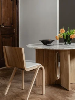 Audo Copenhagen Chairs*Ready chair upholstered seat, Red oak-Dakar 0329 Brown