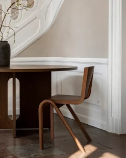 Audo Copenhagen Chairs*Ready dining chairs, stained oak Red