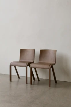 Audo Copenhagen Chairs*Ready dining chairs, stained oak Red