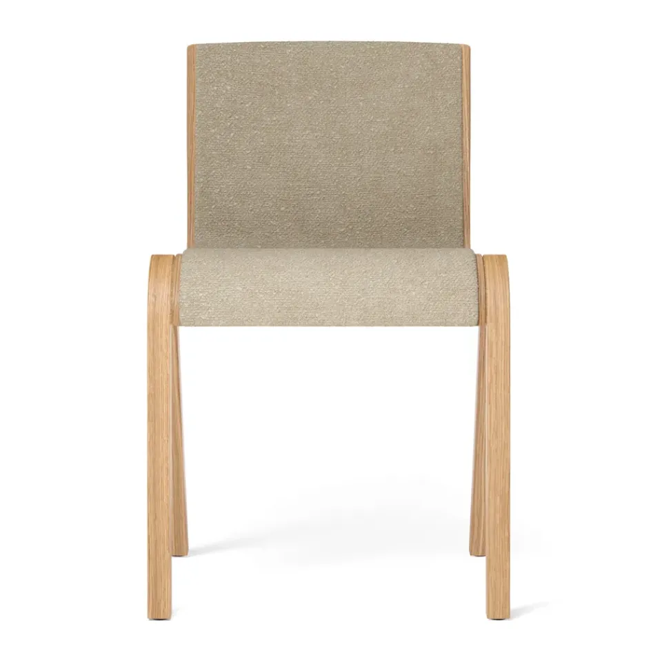 Audo Copenhagen Chairs*Ready upholstered chair, Natural oak-Audo Bouclé 02 Beige