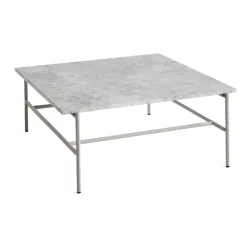 HAY Coffee Tables*Rebar coffee table 80x84x33 cm, marble-fossil Grey