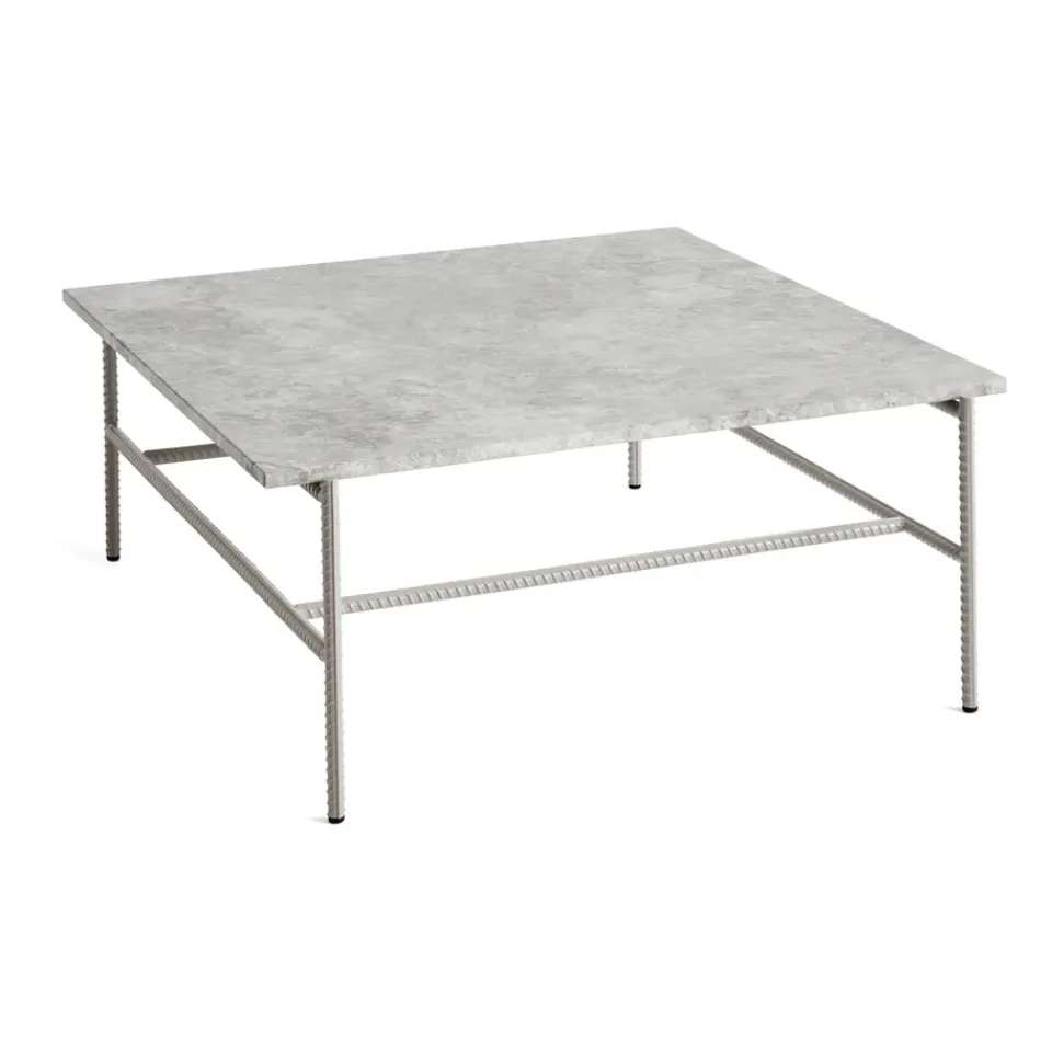 HAY Coffee Tables*Rebar coffee table 80x84x33 cm, marble-fossil Grey
