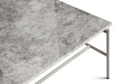 HAY Coffee Tables*Rebar coffee table 80x84x33 cm, marble-fossil Grey