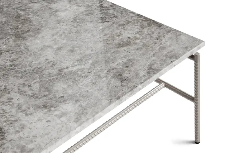 HAY Coffee Tables*Rebar coffee table 80x84x33 cm, marble-fossil Grey