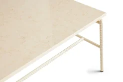 HAY Coffee Tables*Rebar coffee table 80x84x33 cm, marble-alabaster Beige
