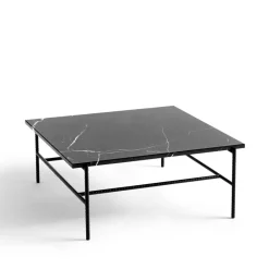 HAY Coffee Tables*Rebar coffee table 80x84x33 cm, marble- Black
