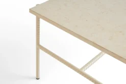 HAY Coffee Tables*Rebar coffee table 80x49x40,5 cm, marble-alabaster Beige