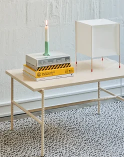 HAY Coffee Tables*Rebar coffee table 80x49x40,5 cm, marble-alabaster Beige