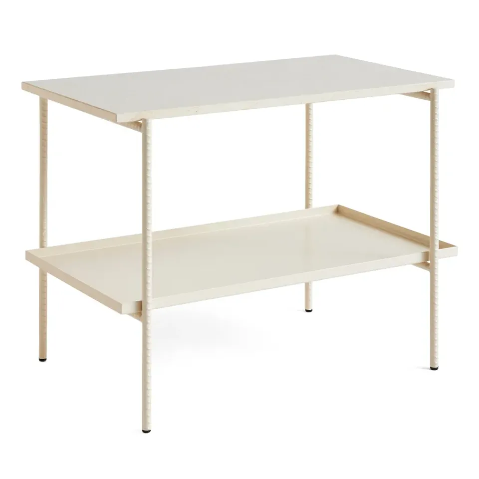 HAY Side Tables*Rebar side table 75x44x55 cm, marble-alabaster Beige