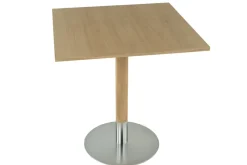 Mavis Balcony Furniture*Red coffee table 70x70 cm, White pigmented matte lacquered oak Beige