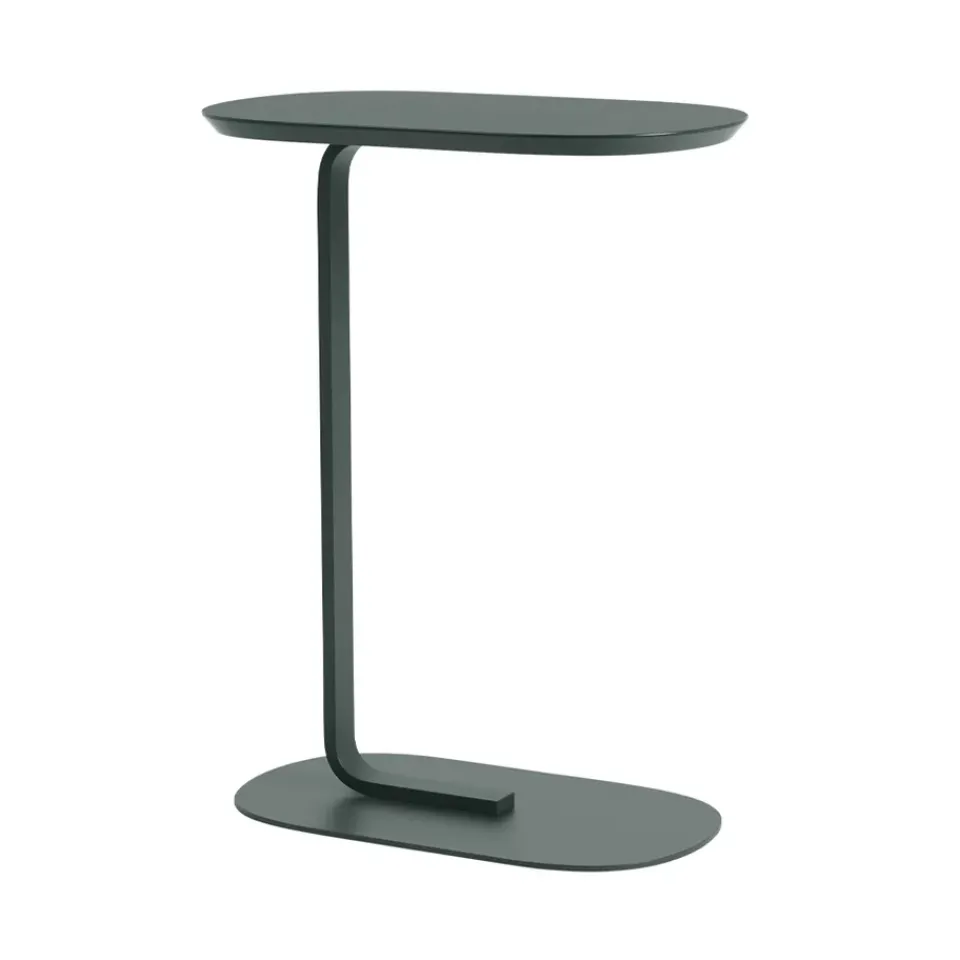 Muuto Side Tables*Relate Side table H: 73.5 cm, Dark Green