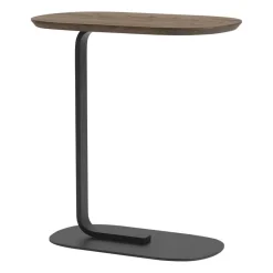 Muuto Side Tables*Relate sidetable 60,5 cm, Smoked oak-black BlackBrown