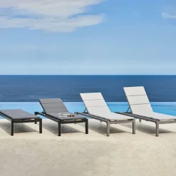 Cane-line Seating*Relax sun lounger, Natté light , incl. cushion Grey
