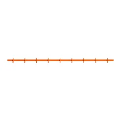 Relief Clothes Hooks & Hangers*hook rack large 123 cm, Orange