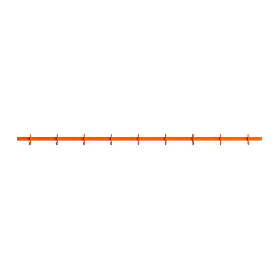 Relief Clothes Hooks & Hangers*hook rack large 123 cm, Orange