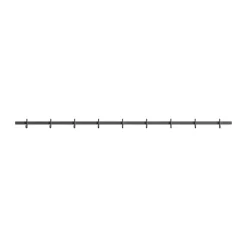 Relief Clothes Hooks & Hangers*hook rack large 123 cm, Grey