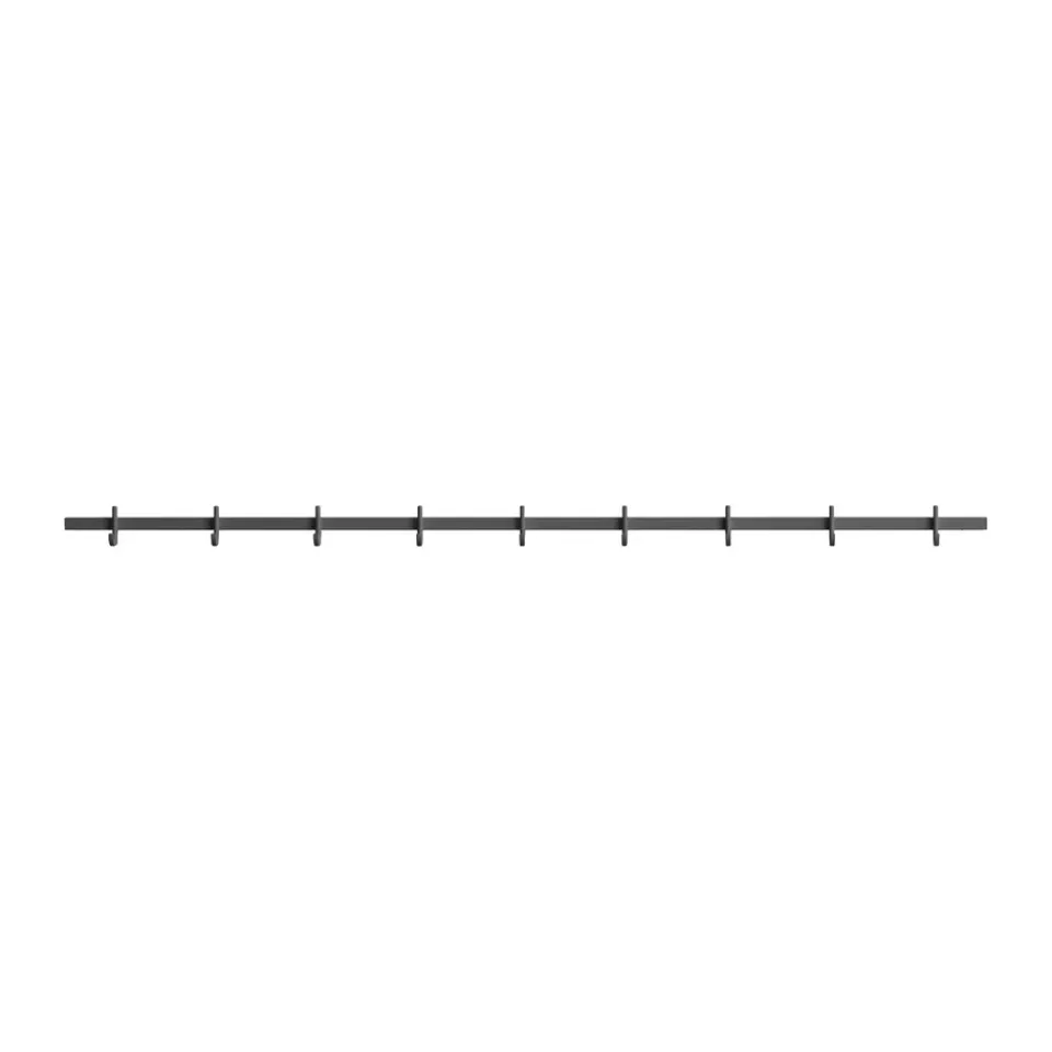 Relief Clothes Hooks & Hangers*hook rack large 123 cm, Grey