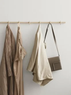 Relief Clothes Hooks & Hangers*hook rack medium 82 cm, Ash Beige