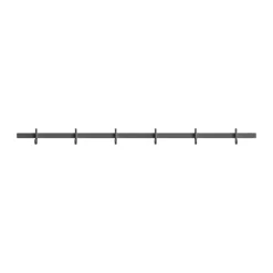 Relief Clothes Hooks & Hangers*hook rack medium 82 cm, Grey