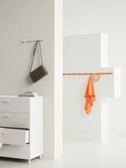 Relief Clothes Hooks & Hangers*hook rack small 41 cm, White