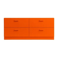 Relief Dressers & Drawer Units*plinth 123 cm, Orange