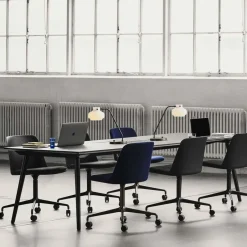 &Tradition Office Chairs*Rely HW23 office chair, Fabric hallingdal 224 peanut, bronze base Brown