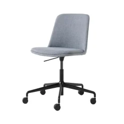 &Tradition Office Chairs*Rely HW31 office chair, Fabric re-wool 718 , black base Grey