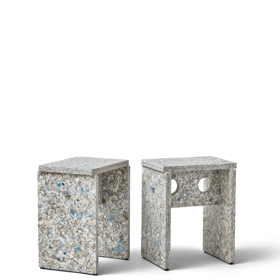 Form & Refine Stools*Remake stool 35x45 cm, Grey