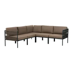 Brafab Garden Sofas & Garden Benches*Reno sofa module, -raw peanut, corner Black