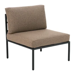 Brafab Garden Sofas & Garden Benches*Reno sofa module, -raw peanut, middle section Black