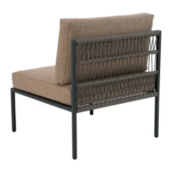 Brafab Garden Sofas & Garden Benches*Reno sofa module, -raw peanut, middle section Black