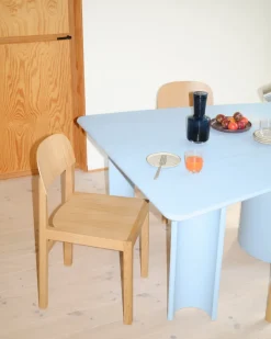 Muuto Dining Tables*Re-norm dining table, Light , 130x120 cm Blue
