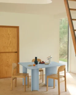 Muuto Dining Tables*Re-norm dining table, Light , 130x120 cm Blue