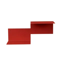 Warm Nordic Shelves & Shelving Systems*Repeat shelf, Rusty , right Red