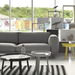 Muuto Sofas*Rest sofa, 3-seat fabric vancouver 14 light . oak legs Grey