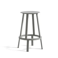 HAY Bar Stools*Revolver bar stool, Sky , low Grey