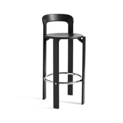 HAY Bar Stools*Rey bar stool 75 cm, Deep Black