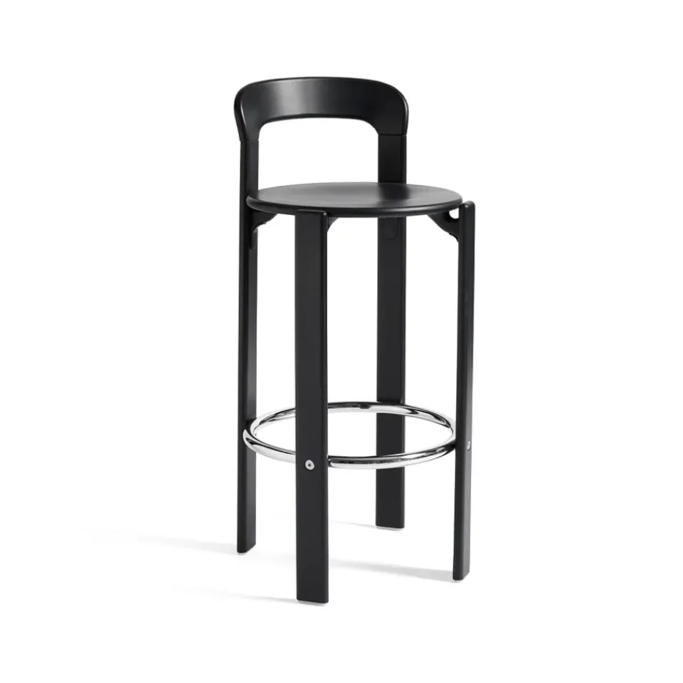 HAY Bar Stools*Rey bar stool 75 cm, Deep Black