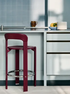 HAY Bar Stools*Rey bar stool 75 cm, Grape Red