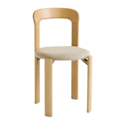 HAY Chairs*Rey chair upholstered seat, Fabric Steelcut Trio 213 golden Yellow