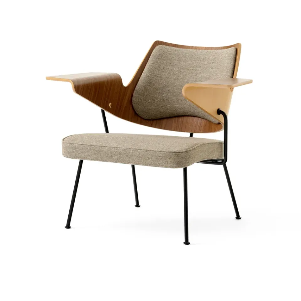 &Tradition Chairs|Armchairs & Footstools*RFH RD8 lounge chair, Walnut-beech- Brown