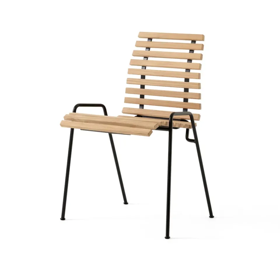 &Tradition Chairs*RFH RD4 terrace side chair, Teak black Brown